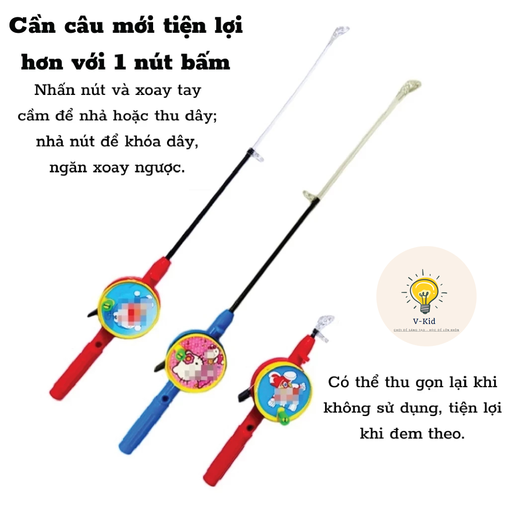Đồ Chơi Diều Cần Câu 3D Mini Cho Bé – Họa Tiết Hoạt Hình Dễ Thương, Thỏa Sức Vui Chơi ( 50cm -1m ).