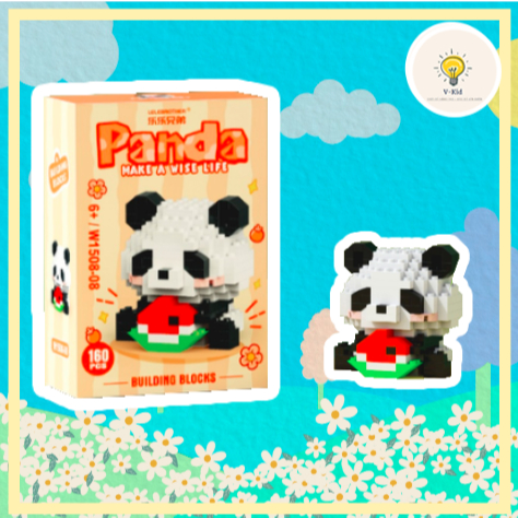 Lắp Ráp Gấu Trúc Mini - 12 Phiên Bản Siêu Đáng Yêu, Lắp Ráp Thông Minh, Trang trí, Quà Tặng Bé Yêu