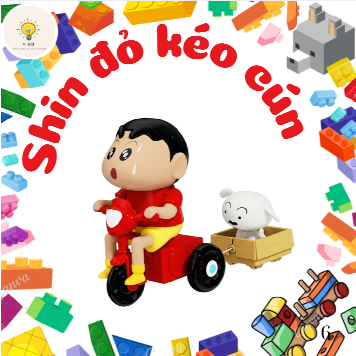 Đồ Chơi Shin Cậu Bé Bút Chì  Nằm Bò Ủn Mông Siêu Đáng yêu cho các bé