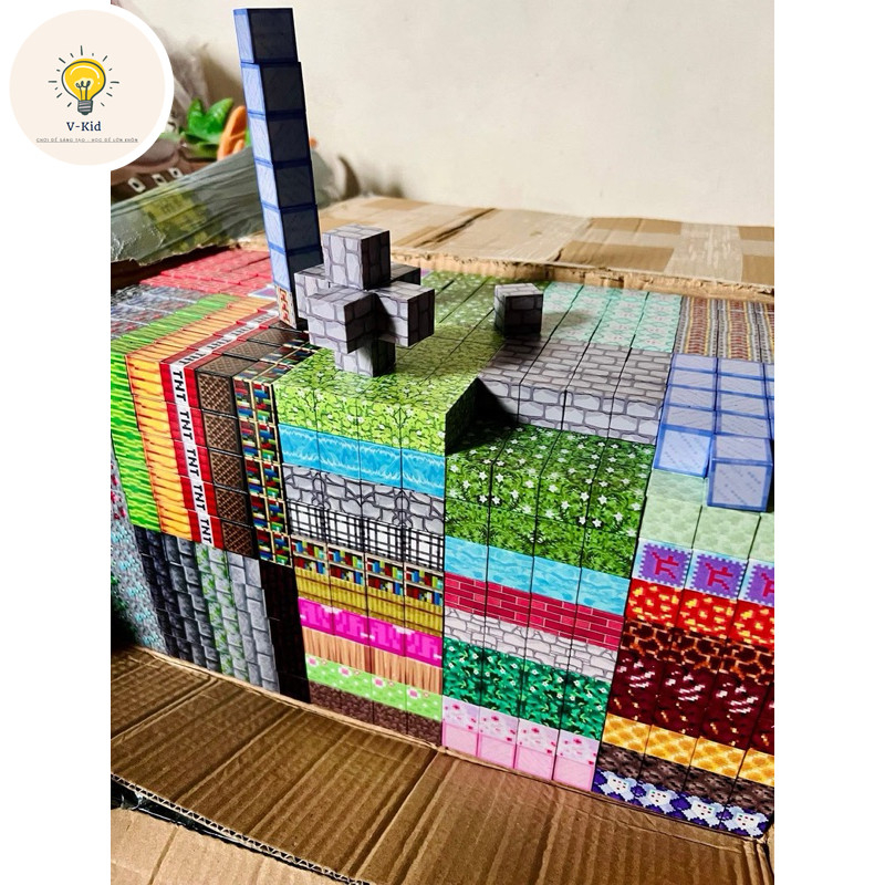 Đồ Chơi Xếp Hình Nam Châm, Khối Lập Phương Sáng Tạo 2cm Cho Bé Phát Triển Trí Tuệ, Tư Duy Logic