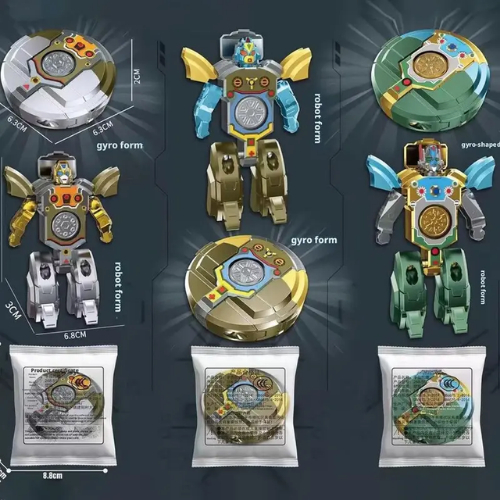 Đồ Chơi Robot Biến Hình, Spinner Giải Tỏa Căng thẳng, 2 Trong 1, Đồ Cho Trẻ Em Siêu Ngầu