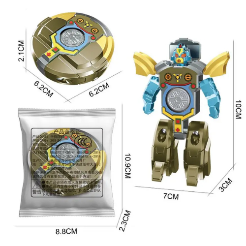 Đồ Chơi Robot Biến Hình, Spinner Giải Tỏa Căng thẳng, 2 Trong 1, Đồ Cho Trẻ Em Siêu Ngầu