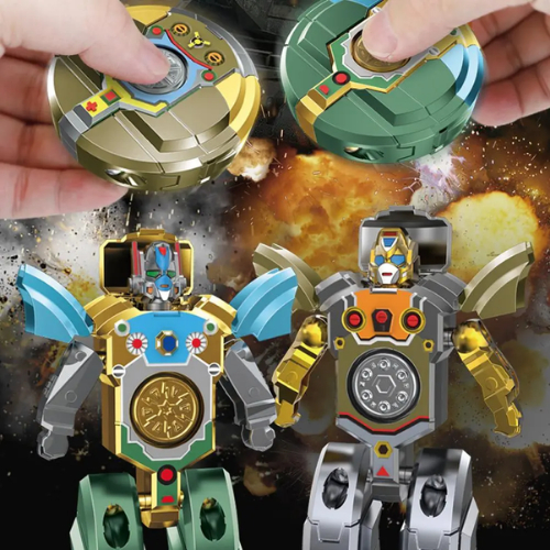 Đồ Chơi Robot Biến Hình, Spinner Giải Tỏa Căng thẳng, 2 Trong 1, Đồ Cho Trẻ Em Siêu Ngầu