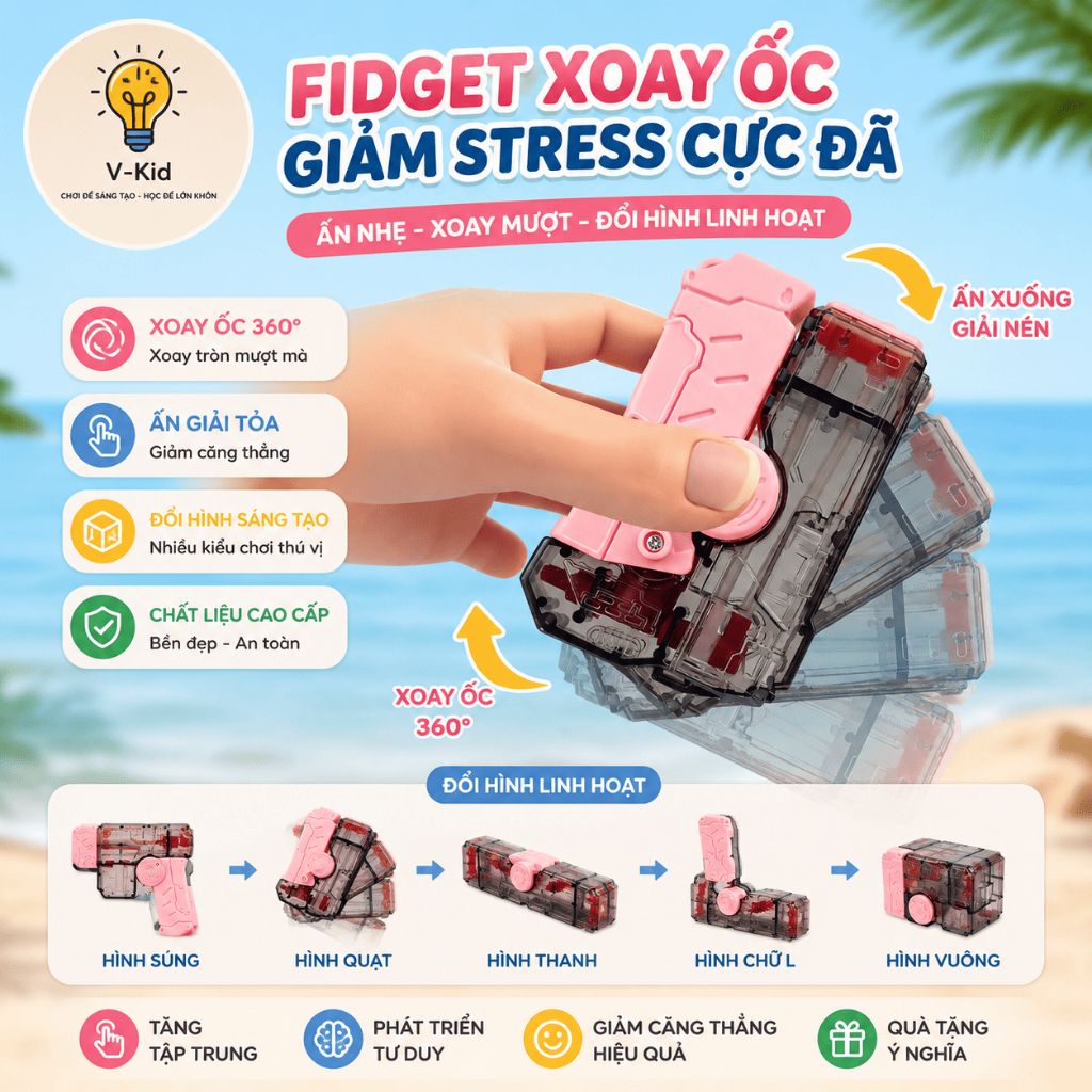 Đồ Chơi Phun Nước 2 Vòi Cho Bé, Gấp Gọn Đổi Hình Xoay 360 Độ, Phun Nước Vui Nhộn Với Bạn Bè
