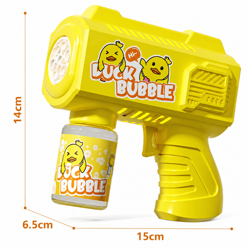Súng Phun Bong Bóng Tự Động, Có Hiệu Ứng Đèn Khi Bắn Siêu Cute Cho Các Bé (không kèm pin)